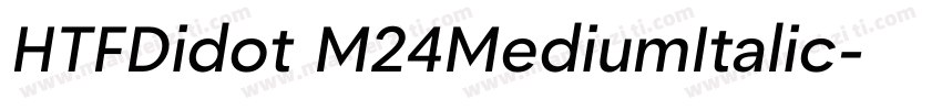 HTFDidot M24MediumItalic字体转换